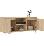 VidaXL Tv-meubel 104x35x50 cm bewerkt hout sonoma eikenkleurig
