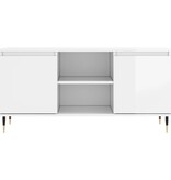 VidaXL Tv-meubel 104x35x50 cm bewerkt hout hoogglans wit