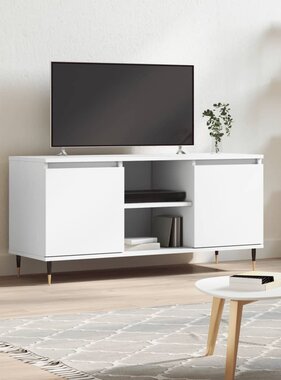 VidaXL Tv-meubel 104x35x50 cm bewerkt hout wit