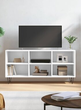 VidaXL Tv-meubel 103,5x30x50 cm bewerkt hout wit