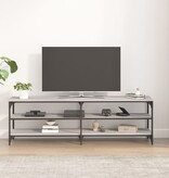 VidaXL Tv-meubel 160x30x50 cm bewerkt hout grijs sonoma eikenkleurig