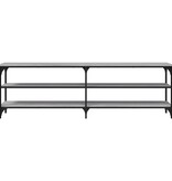 VidaXL Tv-meubel 160x30x50 cm bewerkt hout grijs sonoma eikenkleurig