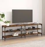 VidaXL Tv-meubel 160x30x50 cm bewerkt hout gerookt eikenkleurig