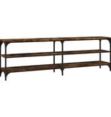 VidaXL Tv-meubel 160x30x50 cm bewerkt hout gerookt eikenkleurig