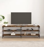 VidaXL Tv-meubel 160x30x50 cm bewerkt hout gerookt eikenkleurig