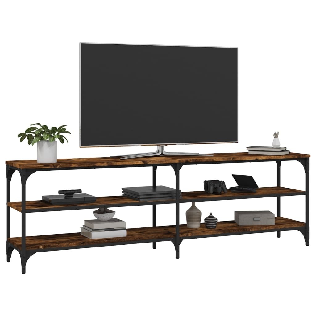 VidaXL Tv-meubel 160x30x50 cm bewerkt hout gerookt eikenkleurig