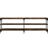 VidaXL Tv-meubel 160x30x50 cm bewerkt hout gerookt eikenkleurig