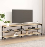 VidaXL Tv-meubel 160x30x50 cm bewerkt hout sonoma eikenkleurig