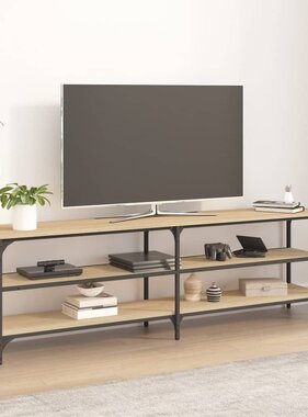 VidaXL Tv-meubel 160x30x50 cm bewerkt hout sonoma eikenkleurig