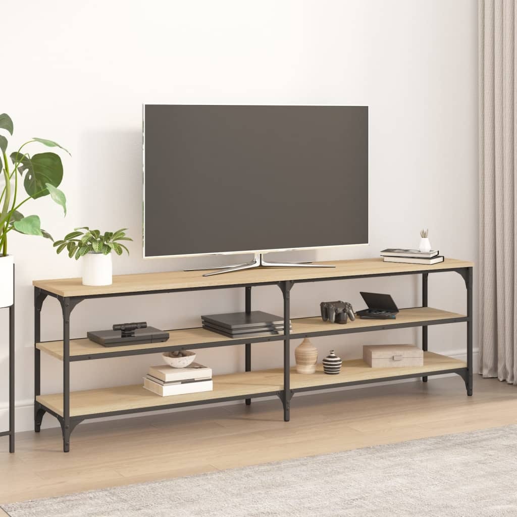 VidaXL Tv-meubel 160x30x50 cm bewerkt hout sonoma eikenkleurig