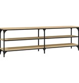 VidaXL Tv-meubel 160x30x50 cm bewerkt hout sonoma eikenkleurig