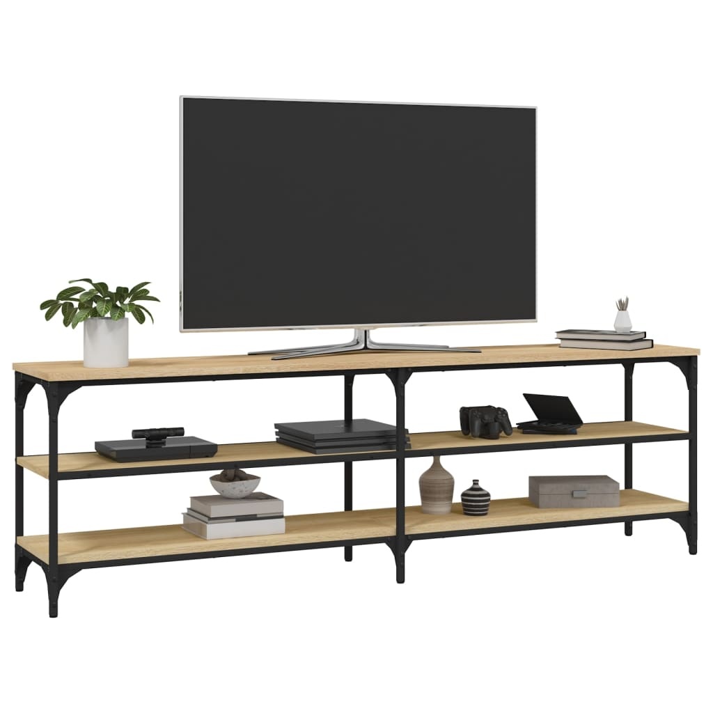 VidaXL Tv-meubel 160x30x50 cm bewerkt hout sonoma eikenkleurig