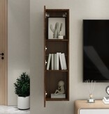 VidaXL Tv-wandmeubel 30,5x30x110 cm bruin eikenkleur