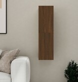VidaXL Tv-wandmeubel 30,5x30x110 cm bruin eikenkleur