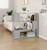 VidaXL Boekenkast/kamerscherm 100x24x94 cm grijs sonoma eikenkleurig