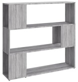 VidaXL Boekenkast/kamerscherm 100x24x94 cm grijs sonoma eikenkleurig