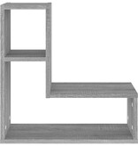 VidaXL Wandschappen 2 st 50x15x50 cm bewerkt hout grijs sonoma eiken