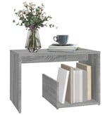 VidaXL Bijzettafel 59x36x38 cm bewerkt hout grijs sonoma eikenkleurig