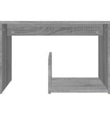 VidaXL Bijzettafel 59x36x38 cm bewerkt hout grijs sonoma eikenkleurig