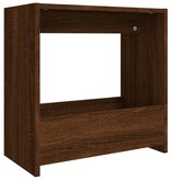 VidaXL Bijzettafel 50x26x50 cm bewerkt hout bruin eikenkleur