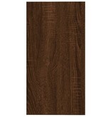 VidaXL Bijzettafel 50x26x50 cm bewerkt hout bruin eikenkleur