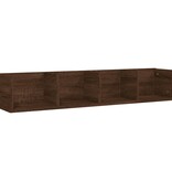 VidaXL Wandschap CD 100x18x18 cm bewerkt hout bruin eikenkleur