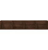 VidaXL Wandschap CD 100x18x18 cm bewerkt hout bruin eikenkleur