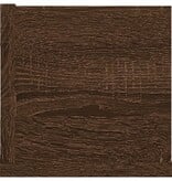 VidaXL Wandschap CD 100x18x18 cm bewerkt hout bruin eikenkleur