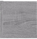 VidaXL Wandschap CD 100x18x18 cm bewerkt hout grijs sonoma eikenkleur