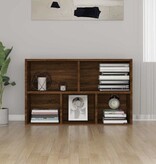 VidaXL Boekenkast/dressoir 50x25x80 cm bewerkt hout bruin eikenkleur