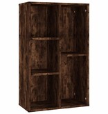 VidaXL Boekenkast/dressoir 50x25x80 cm bewerkt hout gerookt eikenkleur