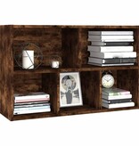 VidaXL Boekenkast/dressoir 50x25x80 cm bewerkt hout gerookt eikenkleur