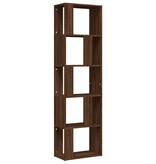 VidaXL Boekenkast 45x24x160 cm bewerkt hout bruin eikenkleur