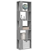 VidaXL Boekenkast 45x24x160 cm bewerkt hout grijs sonoma eikenkleurig