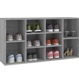 VidaXL Schoenenbank 103x30x55 cm bewerkt hout grijs sonoma eiken