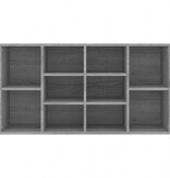 VidaXL Schoenenbank 103x30x55 cm bewerkt hout grijs sonoma eiken