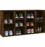 VidaXL Schoenenbank 103x30x55 cm bewerkt hout gerookt eikenkleurig
