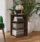 VidaXL Bijzetkast 35x35x55 cm bewerkt hout bruin eikenkleur