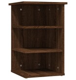 VidaXL Bijzetkast 35x35x55 cm bewerkt hout bruin eikenkleur