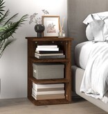 VidaXL Bijzetkast 35x35x55 cm bewerkt hout bruin eikenkleur