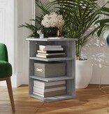 VidaXL Bijzetkast 35x35x55 cm bewerkt hout grijs sonoma eikenkleurig