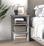 VidaXL Bijzetkast 35x35x55 cm bewerkt hout grijs sonoma eikenkleurig