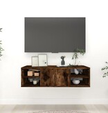 VidaXL Wandschap 102x30x29 cm bewerkt hout gerookt eikenkleurig