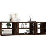 VidaXL Wandschap 102x30x29 cm bewerkt hout gerookt eikenkleurig