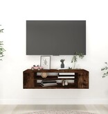 VidaXL Tv-hangmeubel 100x30x26,5 cm bewerkt hout gerookt eikenkleurig