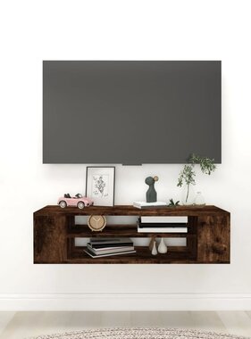 VidaXL Tv-hangmeubel 100x30x26,5 cm bewerkt hout gerookt eikenkleurig