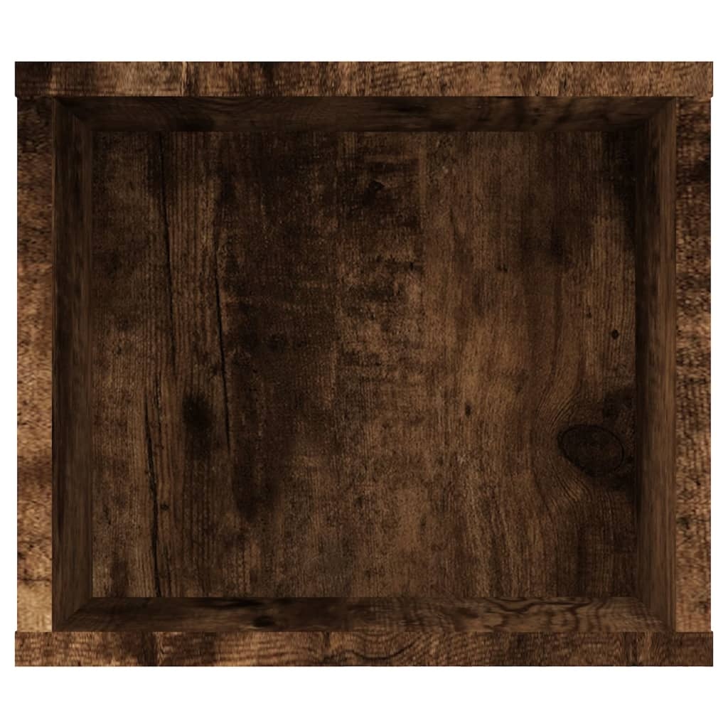 VidaXL Tv-hangmeubel 100x30x26,5 cm bewerkt hout gerookt eikenkleurig