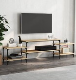VidaXL Tv-meubel 197x35x52 cm bewerkt hout sonoma eikenkleurig