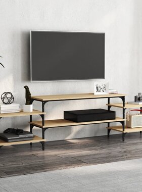 VidaXL Tv-meubel 197x35x52 cm bewerkt hout sonoma eikenkleurig