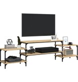 VidaXL Tv-meubel 197x35x52 cm bewerkt hout sonoma eikenkleurig